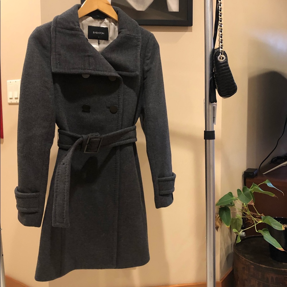 Aritzia Belted Wool Peacoat - Like New